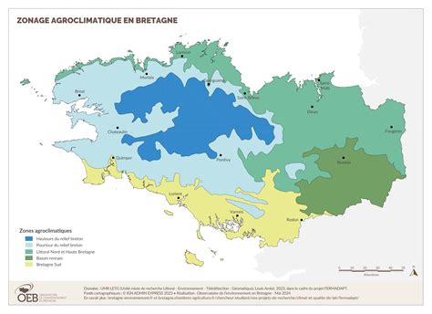 Carte de la Bretagne et zones de production maraîchères