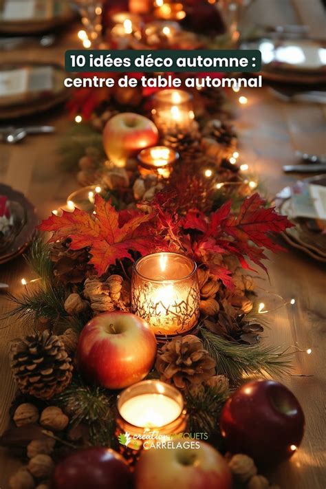 Table d'automne avec divers objets naturels