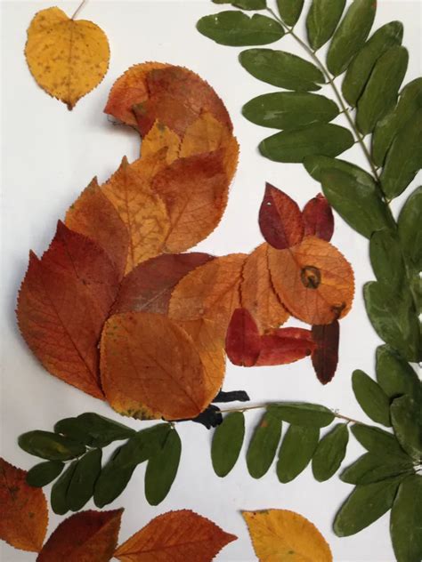 Œuvre d'art visuel inspirée des feuilles d'automne