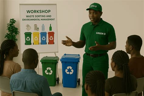 Charretier collectant les déchets triés au Sénégal