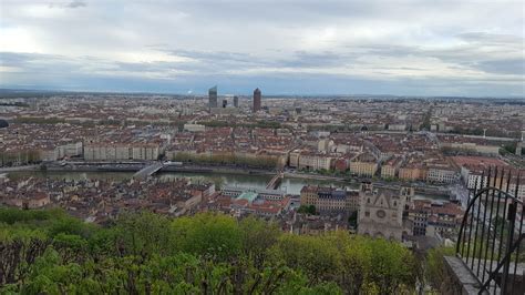 Vue de Lyon avec la Basilique de Fourvière