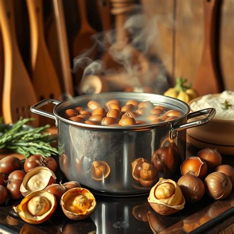 Poêle à châtaignes traditionnelle