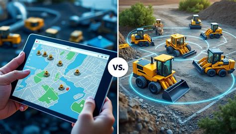 Comparaison entre le guidage filaire et le guidage GPS/RTK