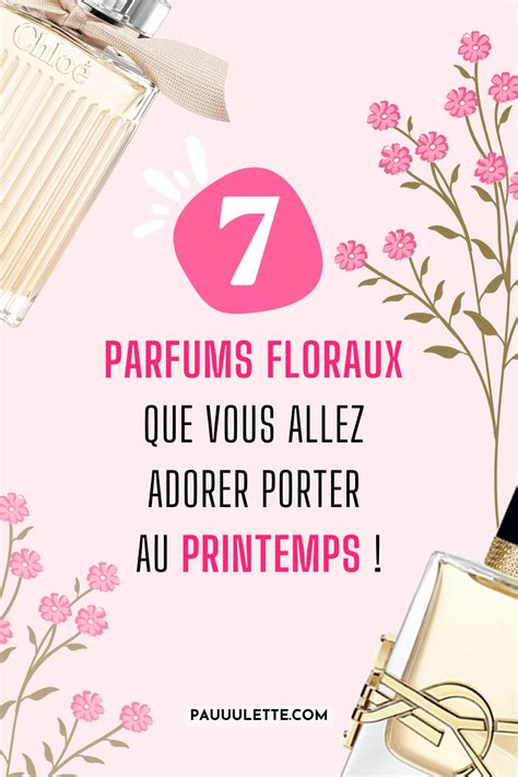 Infographie comparant les notes clés de plusieurs parfums floraux
