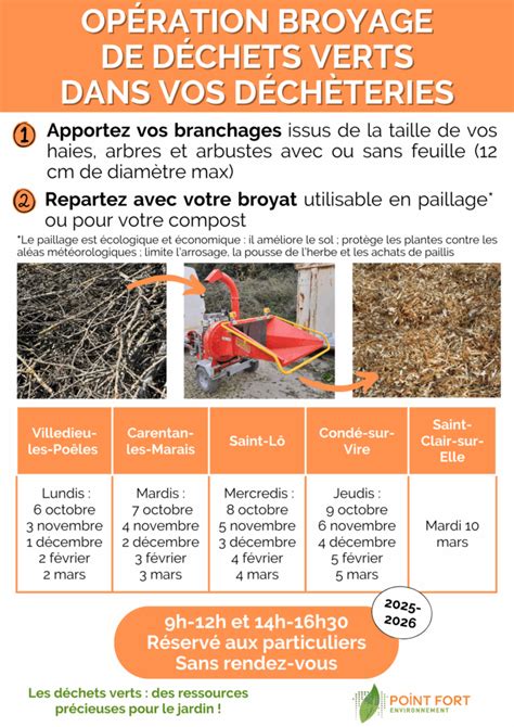 Infographie sur les avantages du broyage des déchets verts
