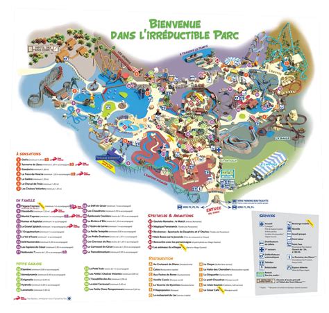 Plan du Parc Marliave avec indications des installations