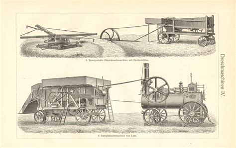 ancienne batteuse à vapeur