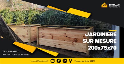 Plan de conception pour une jardinière en bois sur mesure