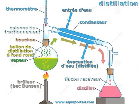 Schéma des différentes méthodes d'extraction : distillation, infusion et dilution