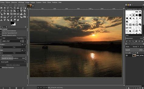 Fenêtre d'exportation de GIMP pour le format ICO