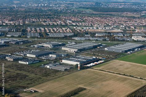 Vue aérienne de la zone industrielle de Pruniers-en-Sologne