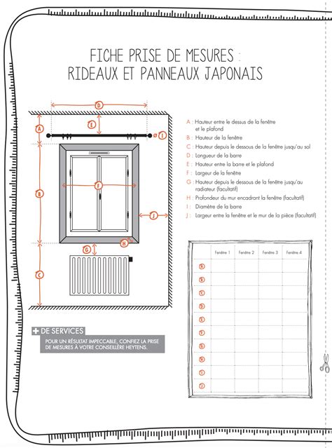 Schéma explicatif sur la prise de mesure pour vos rideaux