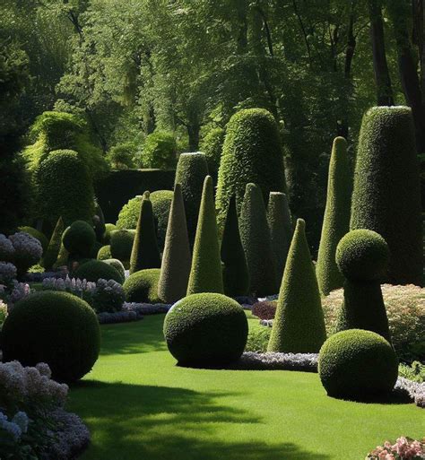 Schéma de taille pour les formes topiaires