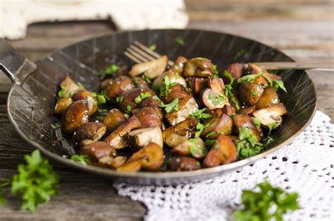 Plat de cèpes cuisinés