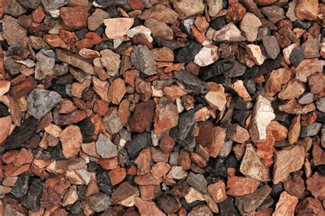 Différentes granulométries de paillis de schiste