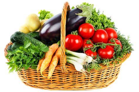 Panier de légumes frais de la ferme
