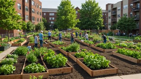 Vue aérienne d'un jardin urbain partagé au cœur de Nice