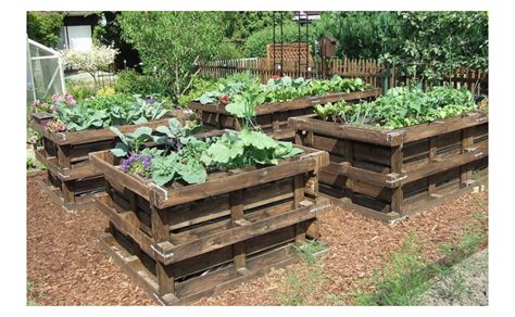 Carré potager en palettes