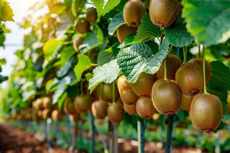 Plan de culture du kiwi dans un jardin ensoleillé
