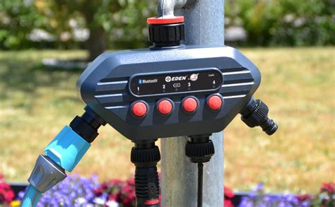 Illustration d'un robinet extérieur avec un programmateur d'arrosage