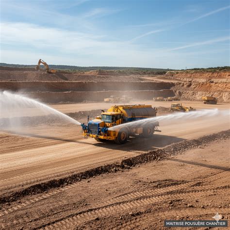 Schéma de fonctionnement d'une arroseuse de chantier