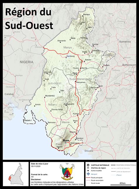 Carte de la région du Cap Bon mettant en avant les zones de culture du bigaradier