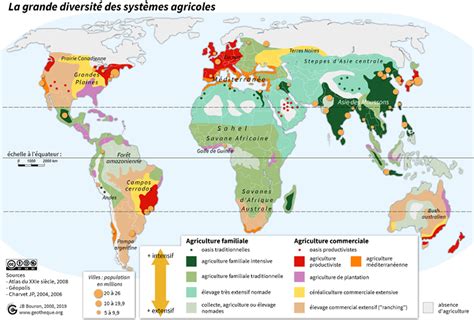 Carte mondiale des centres de diversité génétique agricole