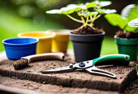 Matériel nécessaire pour le bouturage (sécateur, pot, substrat)