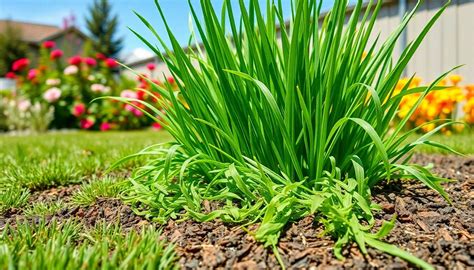 Tontes de gazon utilisées comme paillage au pied de légumes feuilles