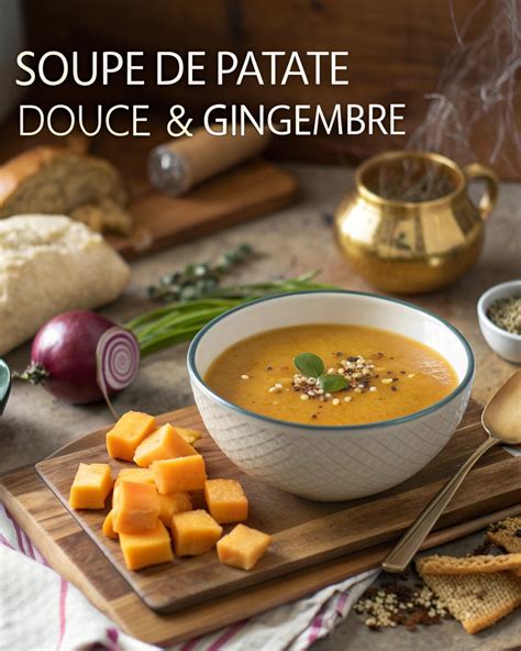 patate douce et gingembre frais