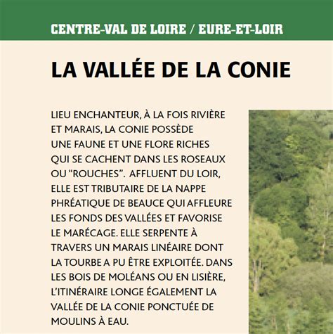 Vue sur la Vallée de la Conie avec sa rivière et sa végétation luxuriante