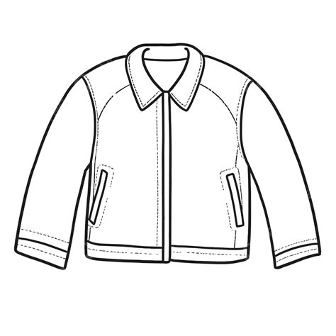Un croquis détaillé de la coupe d'un blouson en jean