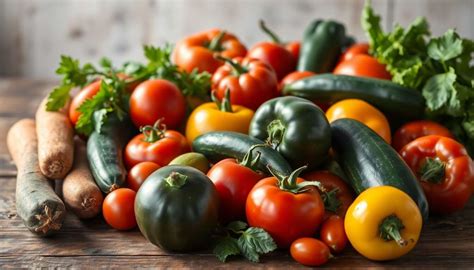 Légumes variés dans un potager