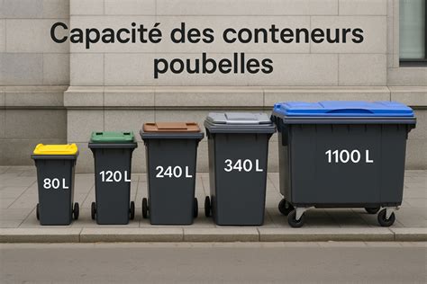 Infographie comparant le volume des poubelles avant et après la mise en place du tri des biodéchets