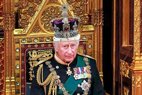 King Charles III inspecting plants