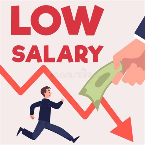 Low wage illustration