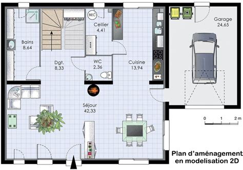 Plan d'aménagement intérieur d'une serre