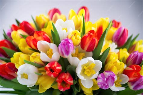 bouquet de tulipes coloré par un enfant
