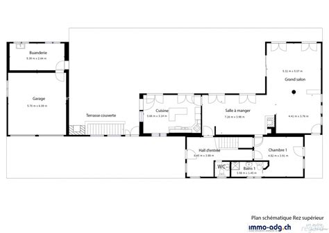 Plan schématique du château de Pruniers