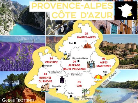 Carte touristique de la Provence