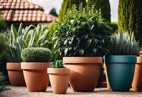 différents types de pots pour le jardinage
