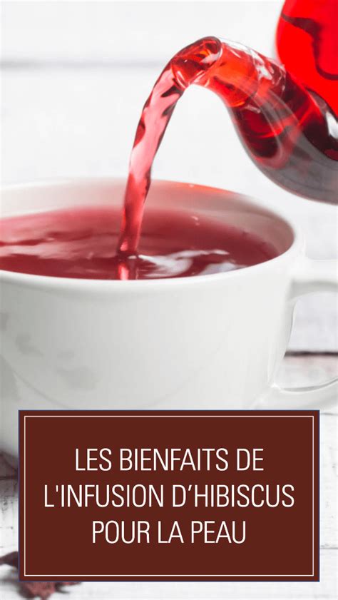 Schéma des bienfaits de l'infusion d'hibiscus pour la santé