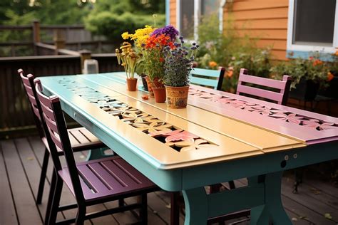 une table de jardin estivale accueillante avec des solutions naturelles anti-guêpes