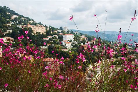 Panorama de Grasse avec ses champs de fleurs