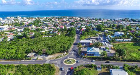 Vue aérienne de Saint-François, Guadeloupe