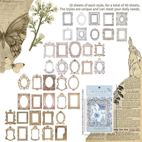 Set de bordures en papier pour scrapbooking