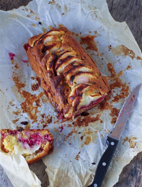 cake pommes framboise