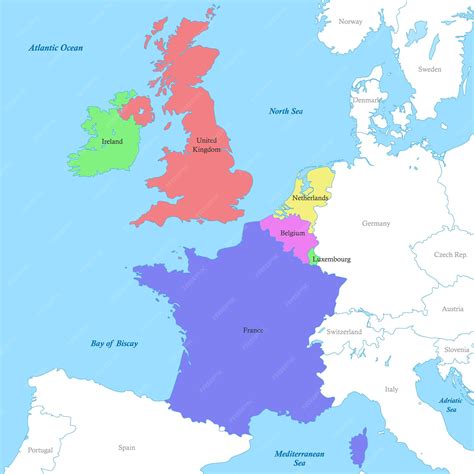 Carte de répartition du cornet étroit en Europe occidentale.