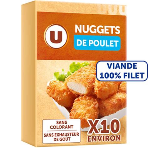 Composition d'un nugget de poulet industriel