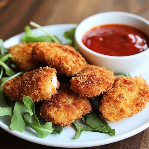 Préparation de nuggets de poulet maison